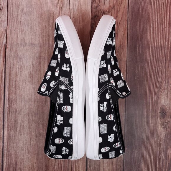 Chalk Line Apparel Mens Size 11 Slip On Low WWE Stone Cold Steve Austin 3:16 - Picture 8 of 15